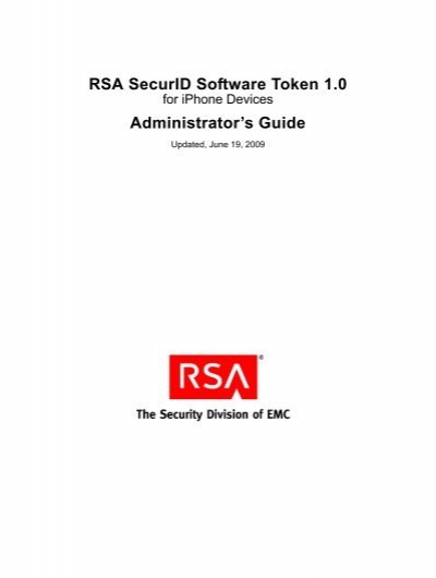 Rsa Securid Software Token 5.0 2 For Mac